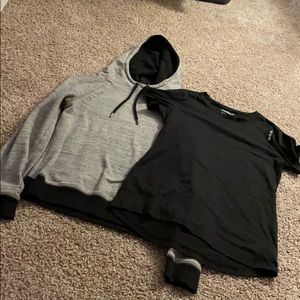 Reebok hoodie and t-shirt